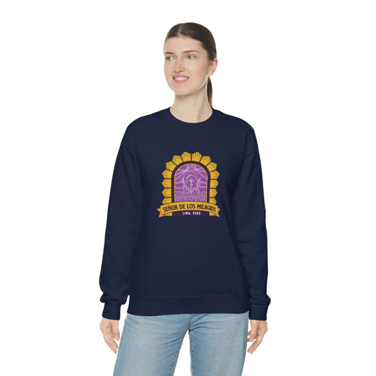 Senor de los Milagros - Lima, Peru Unisex Heavy Blend Crewneck Sweatshirt