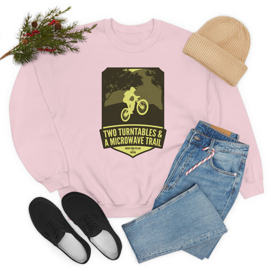 Two Turntables and a Microwave Trail - Mount Hood Village, OR Unisex Heavy Blend Crewneck Sweatshirt