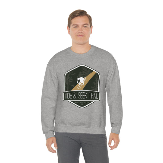 Hide and Seek Trail - Mount Hood Village, Oregon Unisex Heavy Blend Crewneck Sweatshirt