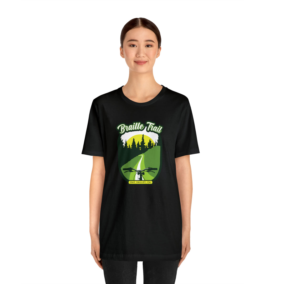 Braille Trail - Day Valley, CA Unisex Tee Shirt