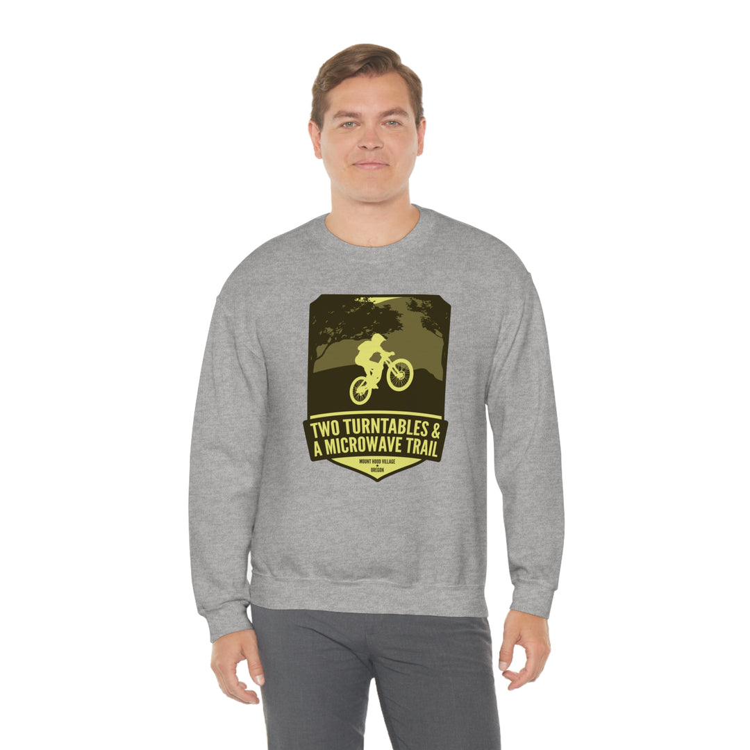 Two Turntables and a Microwave Trail - Mount Hood Village, OR Unisex Heavy Blend Crewneck Sweatshirt