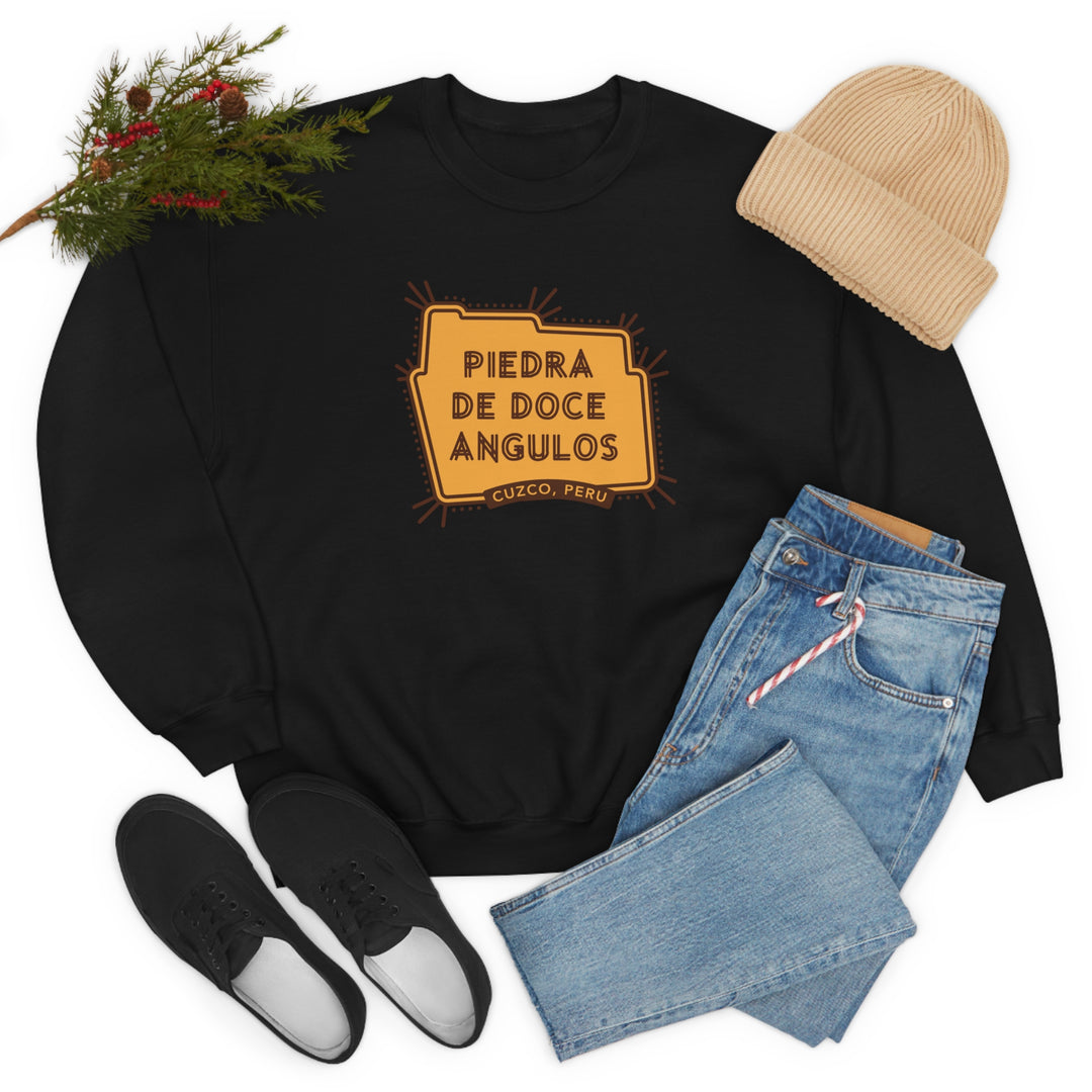 Piedra de doce angulos - Cuzco, Peru Unisex Heavy Blend Crewneck Sweatshirt