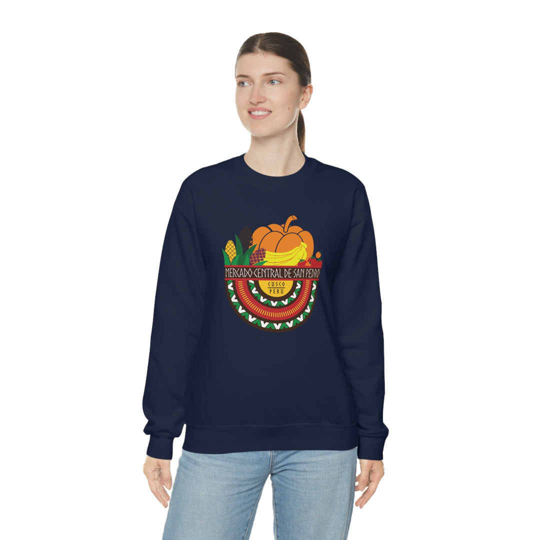 Mercado Central de San Pedro - Cusco, Peru Unisex Heavy Blend Crewneck Sweatshirt