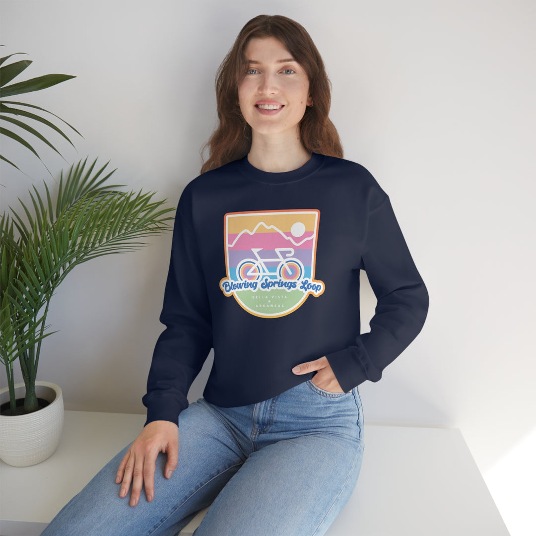 Blowing Springs Loop - Bella Vista, Arkansas Unisex Heavy Blend Crewneck Sweatshirt