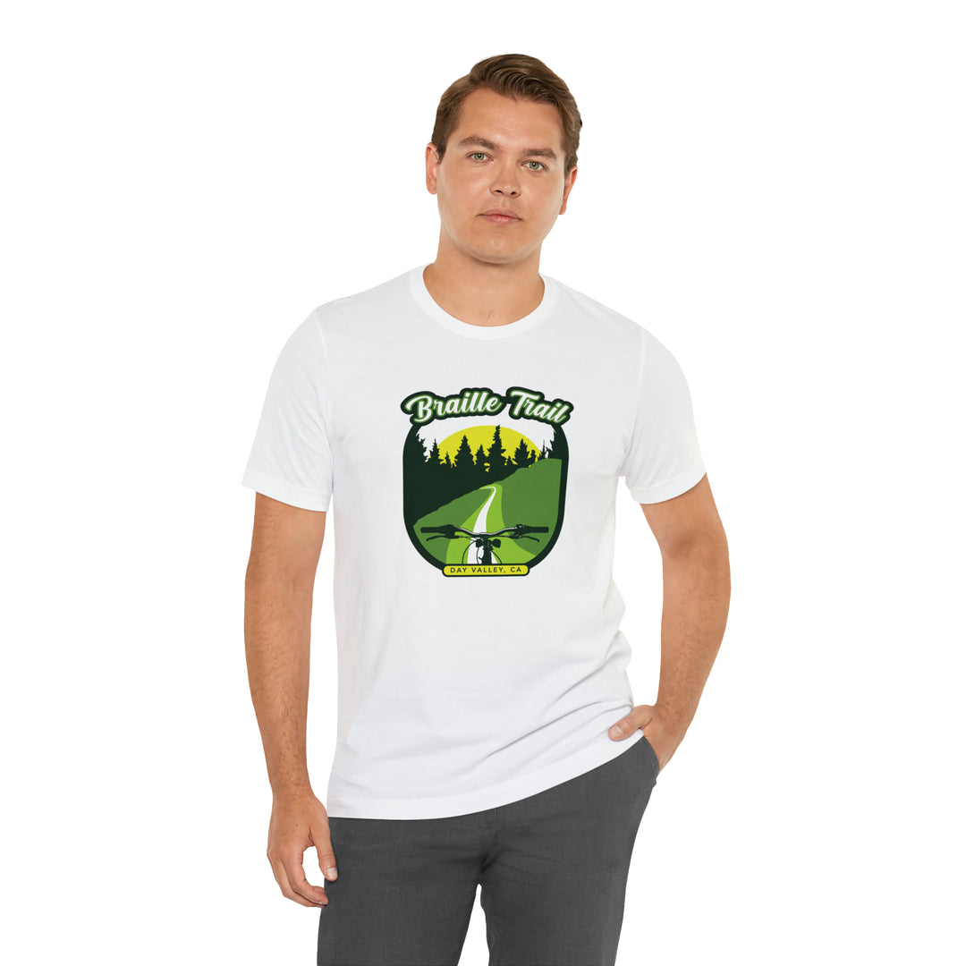 Braille Trail - Day Valley, CA Unisex Tee Shirt