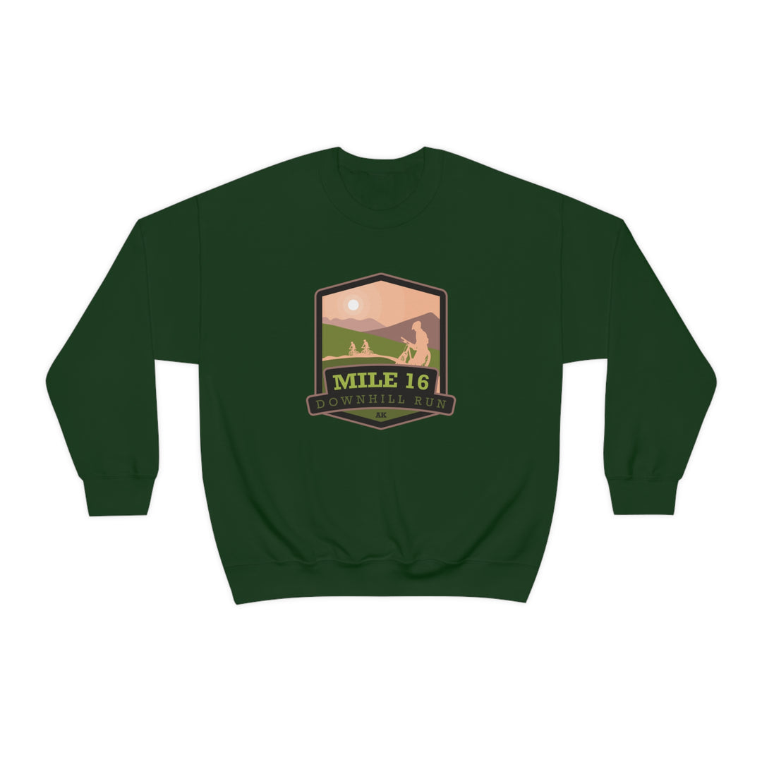 Mile 16 Downhill Run - Alaska Unisex Heavy Blend Crewneck Sweatshirt