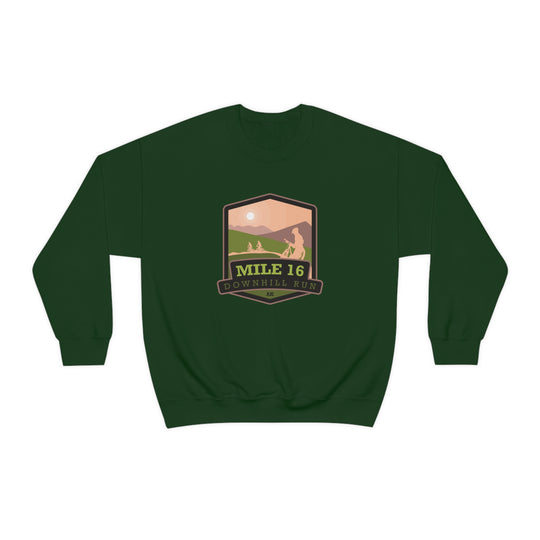 Mile 16 Downhill Run - Alaska Unisex Heavy Blend Crewneck Sweatshirt