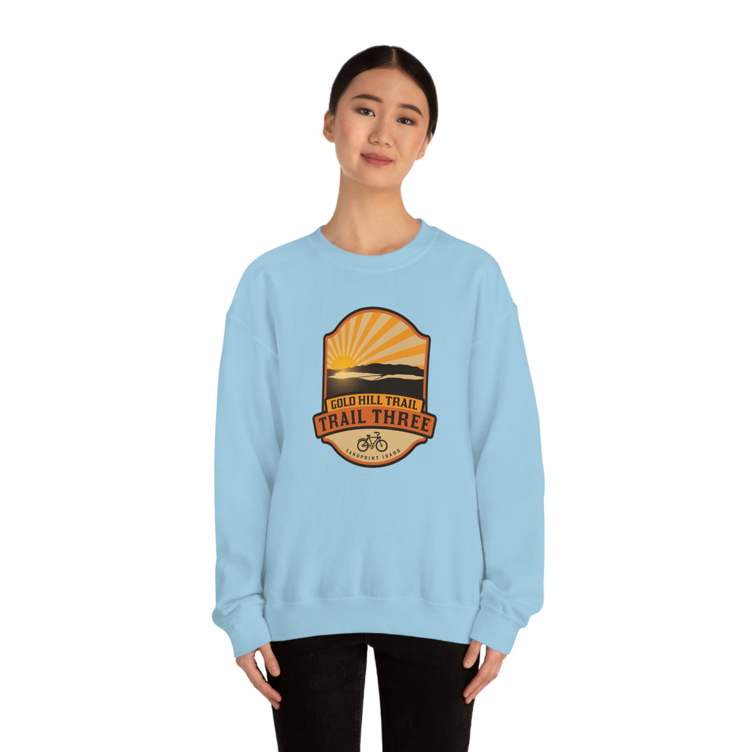 Gold Hill Trail (Trail 3) - Sandpoint, Idaho Unisex Heavy Blend Crewneck Sweatshirt