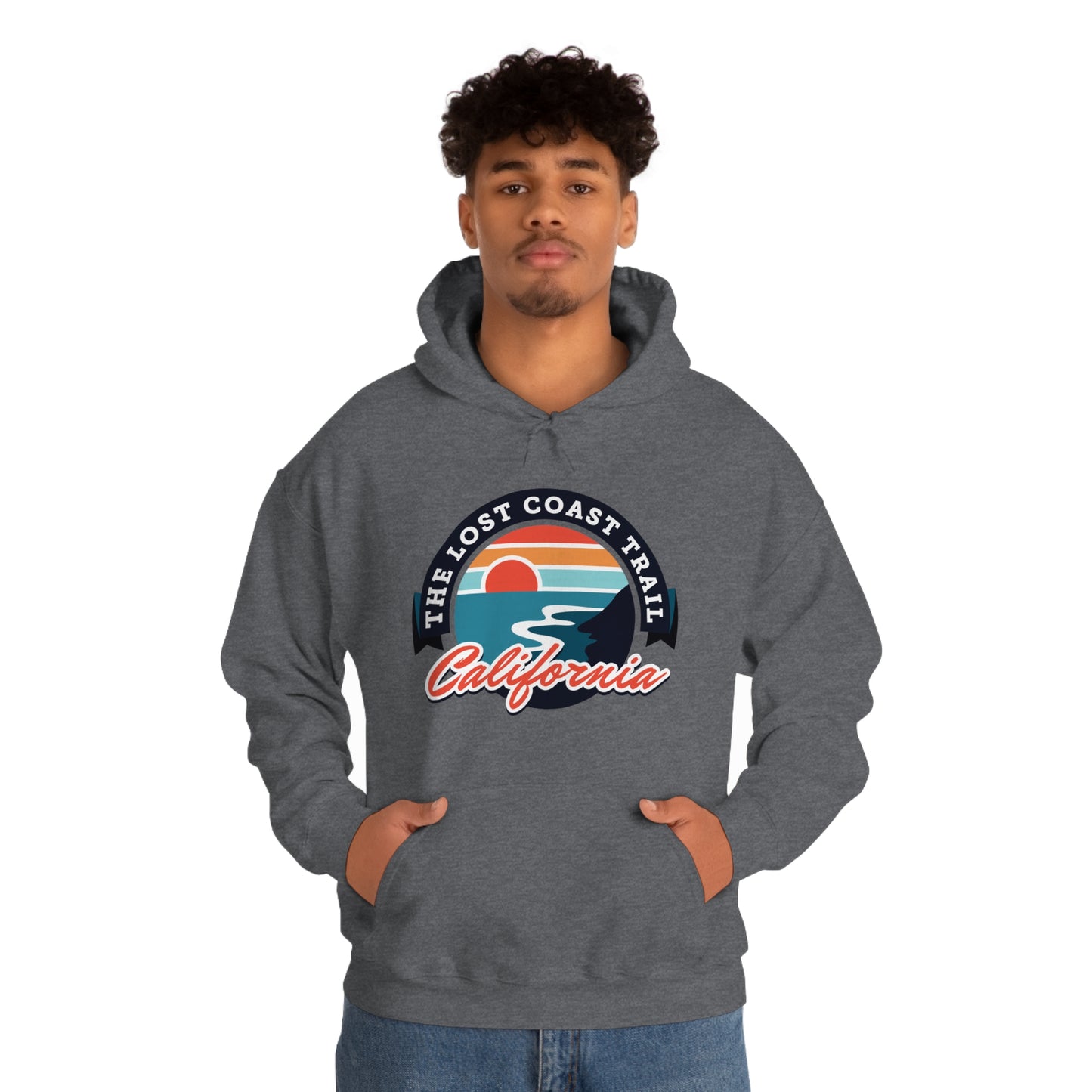 The Lost Coast Trail Unisex Heavy Blend Hoodie Sweatshirt - California, USA hiker gift