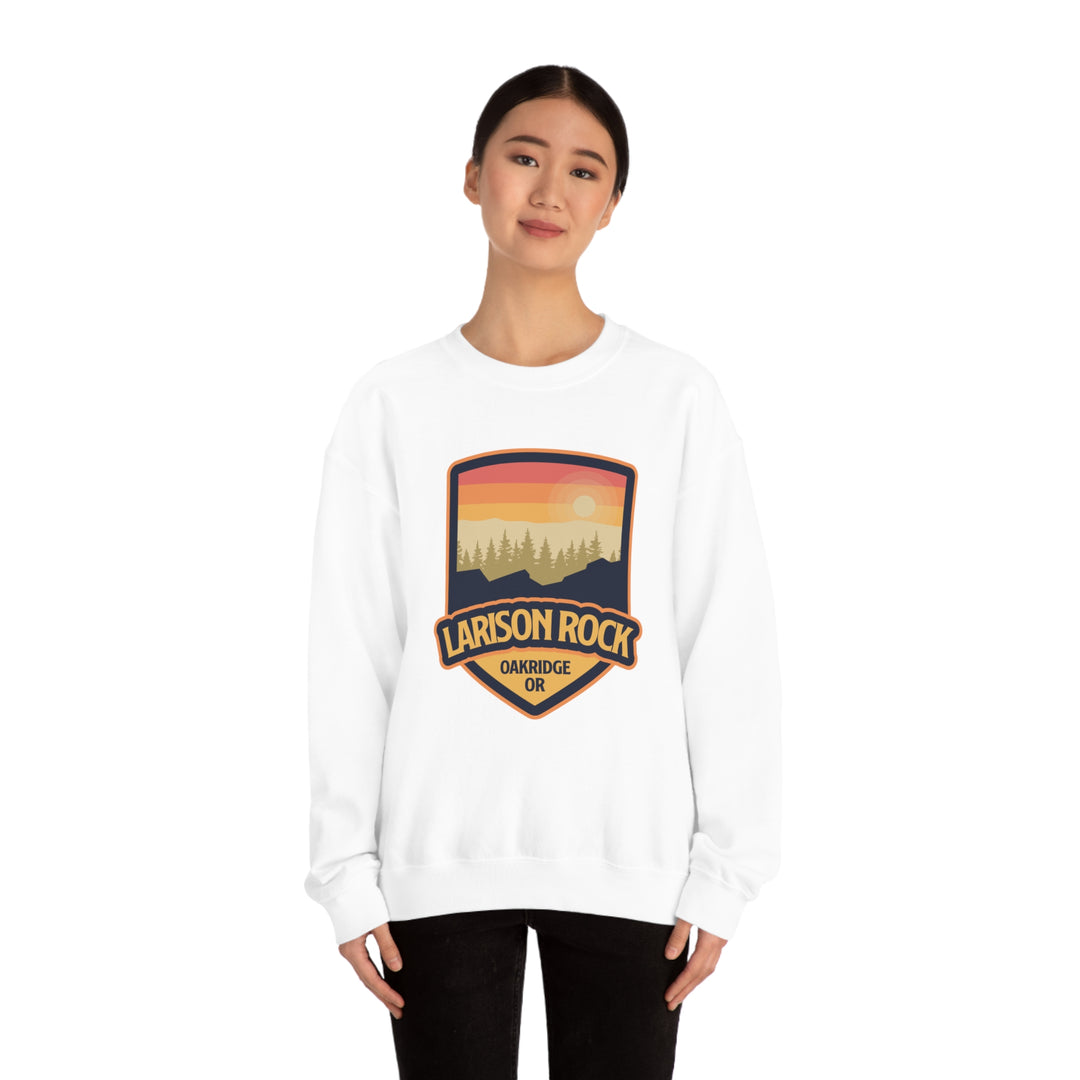 Larison Rock - Oakridge, Oregon Unisex Heavy Blend Crewneck Sweatshirt