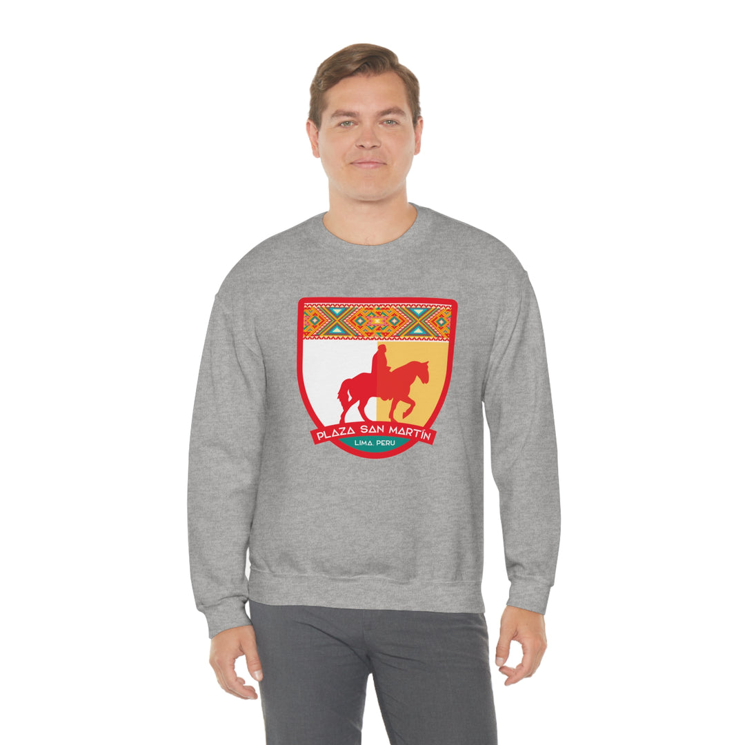 Plaza San Martín - Lima, Peru Unisex Heavy Blend Crewneck Sweatshirt