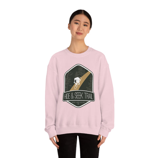 Hide and Seek Trail - Mount Hood Village, Oregon Unisex Heavy Blend Crewneck Sweatshirt