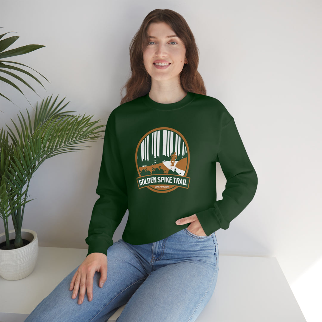 Golden Spike Trail - Washington State Unisex Heavy Blend Crewneck Sweatshirt