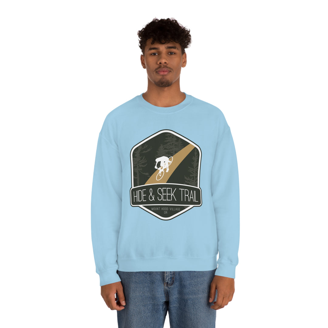 Hide and Seek Trail - Mount Hood Village, Oregon Unisex Heavy Blend Crewneck Sweatshirt