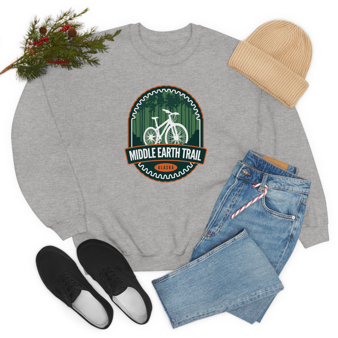 Middle Earth Trail - Alaska Unisex Heavy Blend Crewneck Sweatshirt