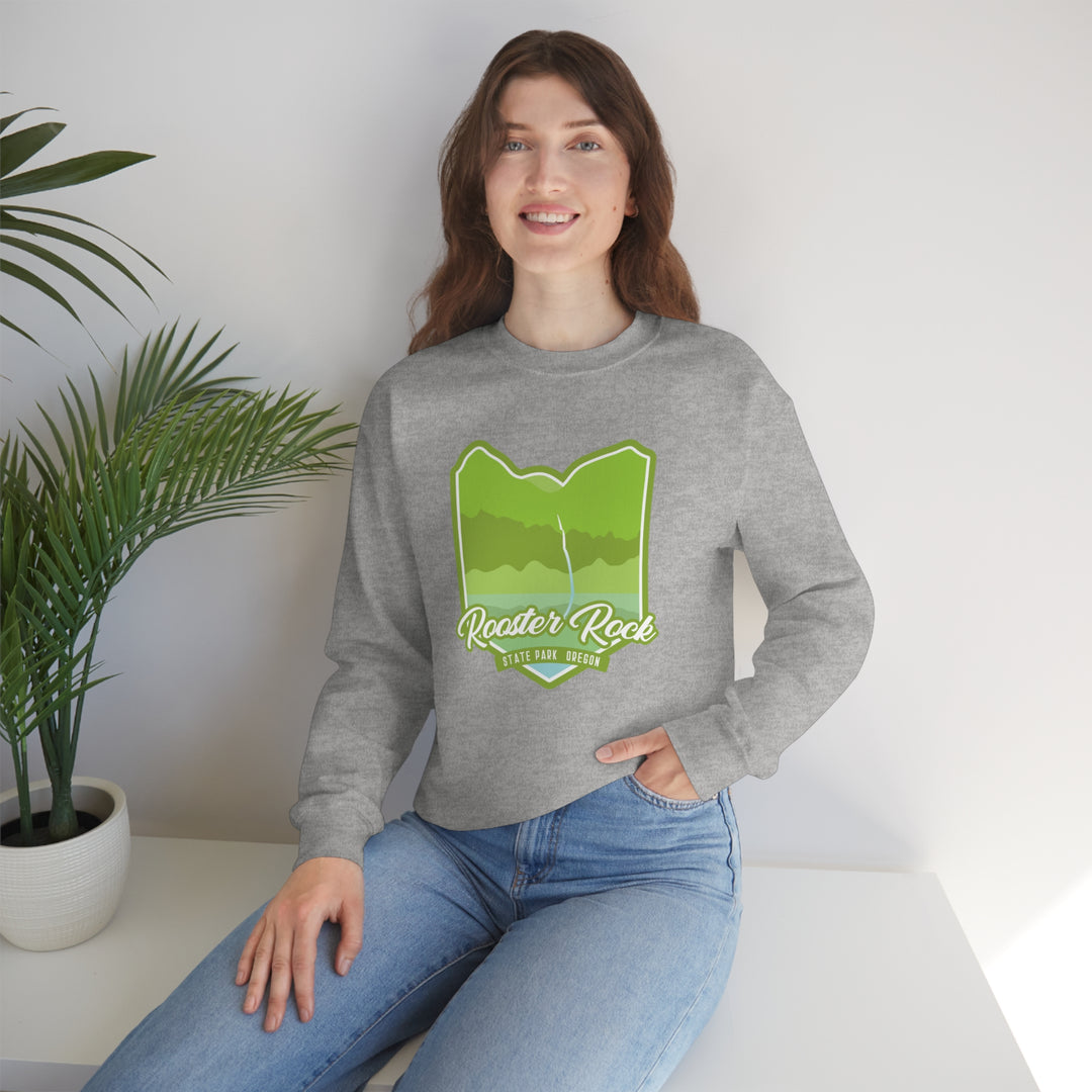 Rooster Rock State Park - Oregon Unisex Heavy Blend Crewneck Sweatshirt