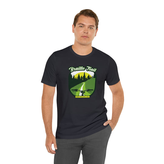 Braille Trail - Day Valley, CA Unisex Tee Shirt