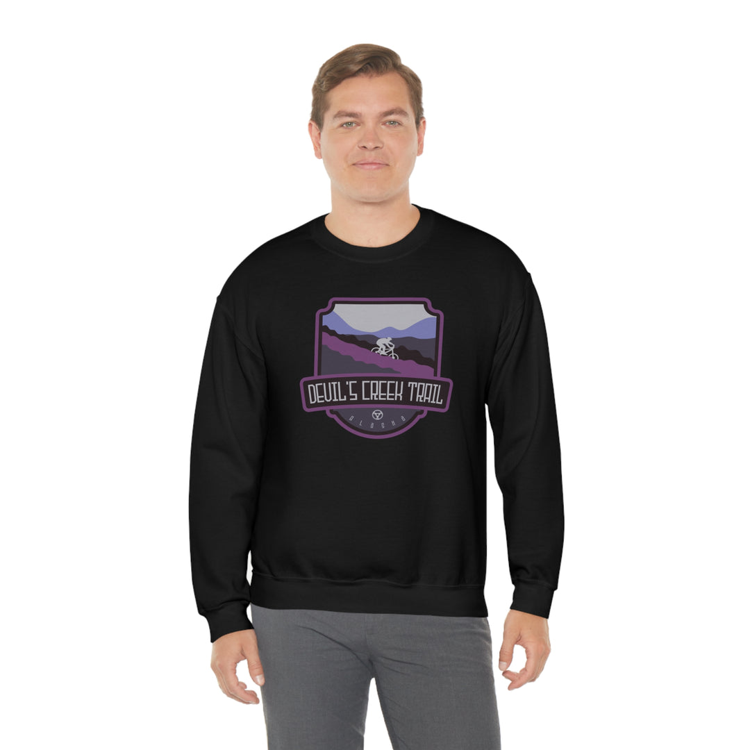 Devil's Creek Trail - Alaska Unisex Heavy Blend Crewneck Sweatshirt