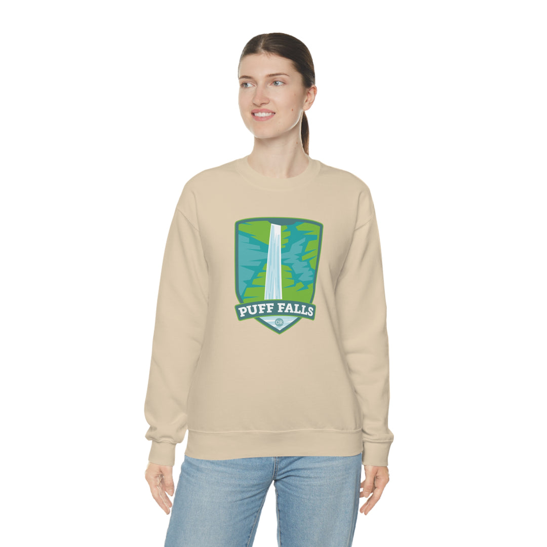 Puff Falls - Oregon Unisex Heavy Blend Crewneck Sweatshirt