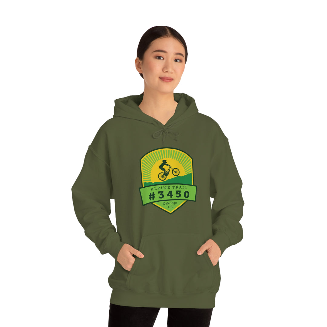 Alpine Trail #3450 - Oakridge, Oregon Unisex Heavy Blend Hooded Sweatshirt