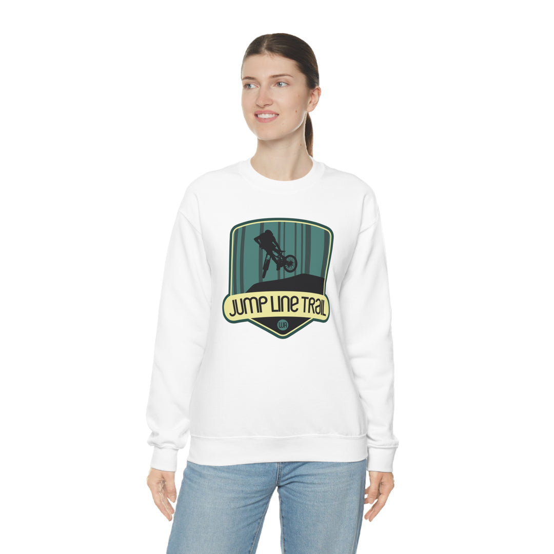 Jump Line Trail - Washington Unisex Heavy Blend Crewneck Sweatshirt