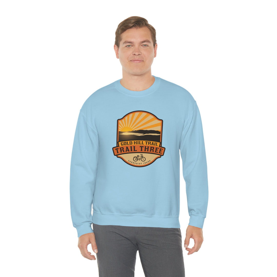 Gold Hill Trail (Trail 3) - Sandpoint, Idaho Unisex Heavy Blend Crewneck Sweatshirt