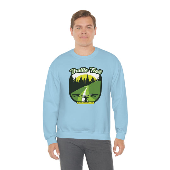 Braille Trail - Day Valley, CA Unisex Heavy Blend Crewneck Sweatshirt