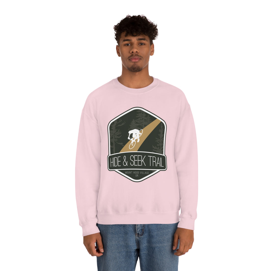 Hide and Seek Trail - Mount Hood Village, Oregon Unisex Heavy Blend Crewneck Sweatshirt