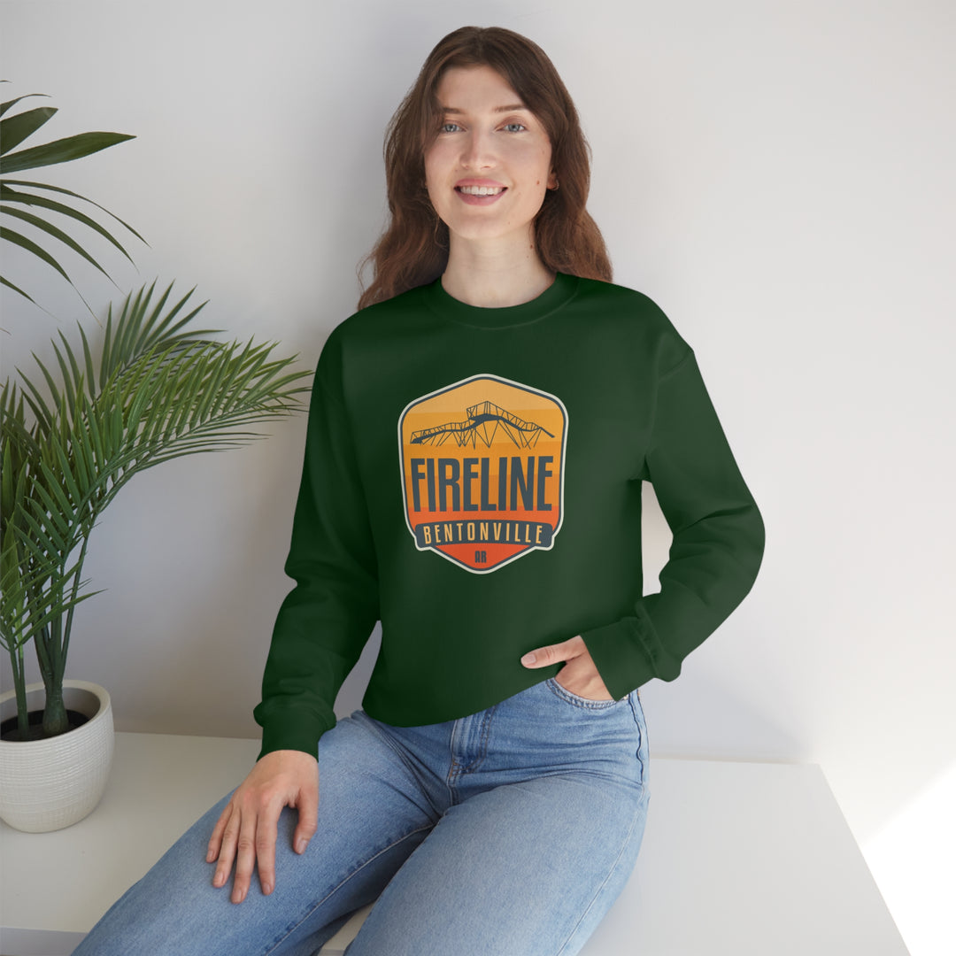 Fireline - Bentonville, Arkansas Unisex Heavy Blend Crewneck Sweatshirt