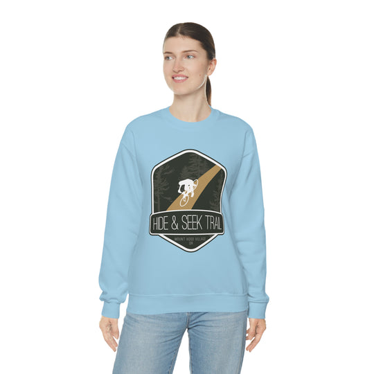 Hide and Seek Trail - Mount Hood Village, Oregon Unisex Heavy Blend Crewneck Sweatshirt