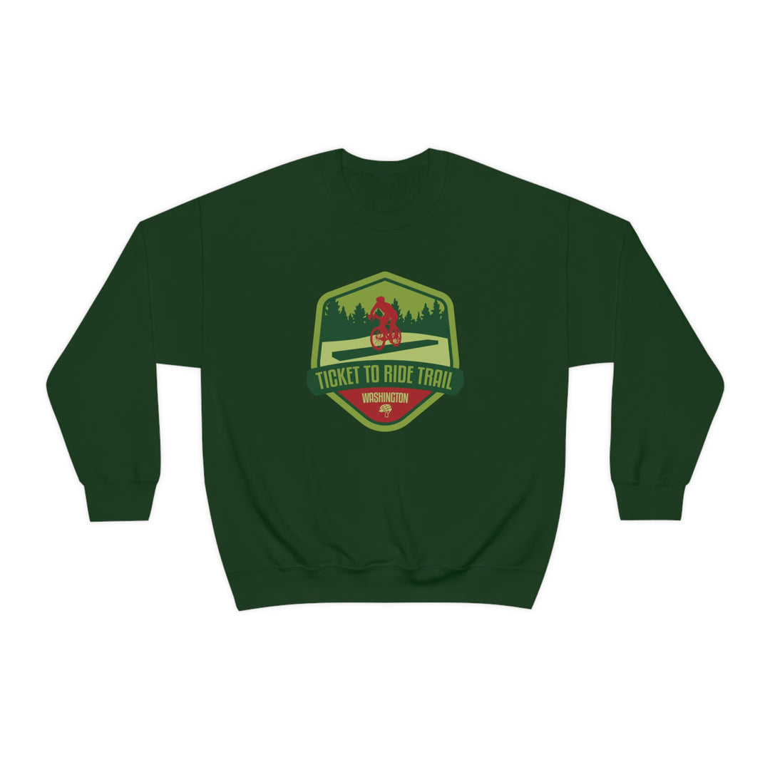 Ticket to Ride Trail - Washington State Unisex Heavy Blend Crewneck Sweatshirt