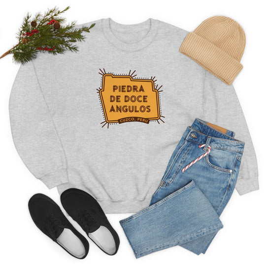 Piedra de doce angulos - Cuzco, Peru Unisex Heavy Blend Crewneck Sweatshirt