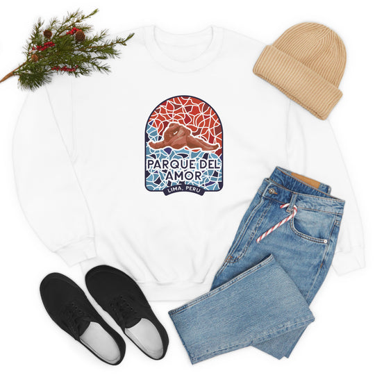 Parque del Amor - Lima, Peru Unisex Heavy Blend Crewneck Sweatshirt