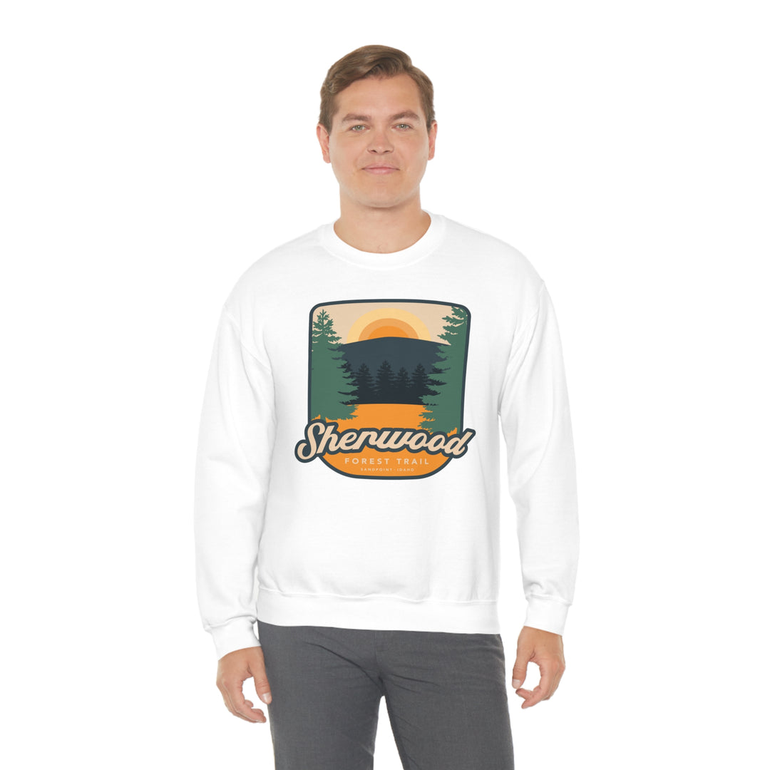 Sherwood Forest Trail - Sandpoint, Idaho Unisex Heavy Blend Crewneck Sweatshirt