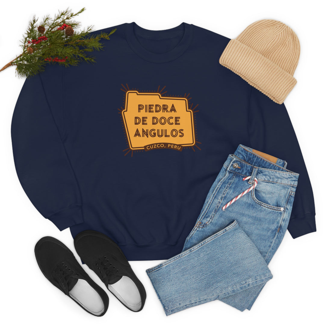 Piedra de doce angulos - Cuzco, Peru Unisex Heavy Blend Crewneck Sweatshirt