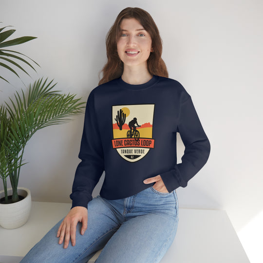 Lone Cactus Loop - Tanque Verde, Arizona Unisex Heavy Blend Crewneck Sweatshirt