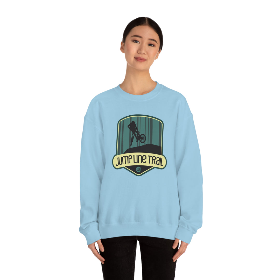 Jump Line Trail - Washington Unisex Heavy Blend Crewneck Sweatshirt