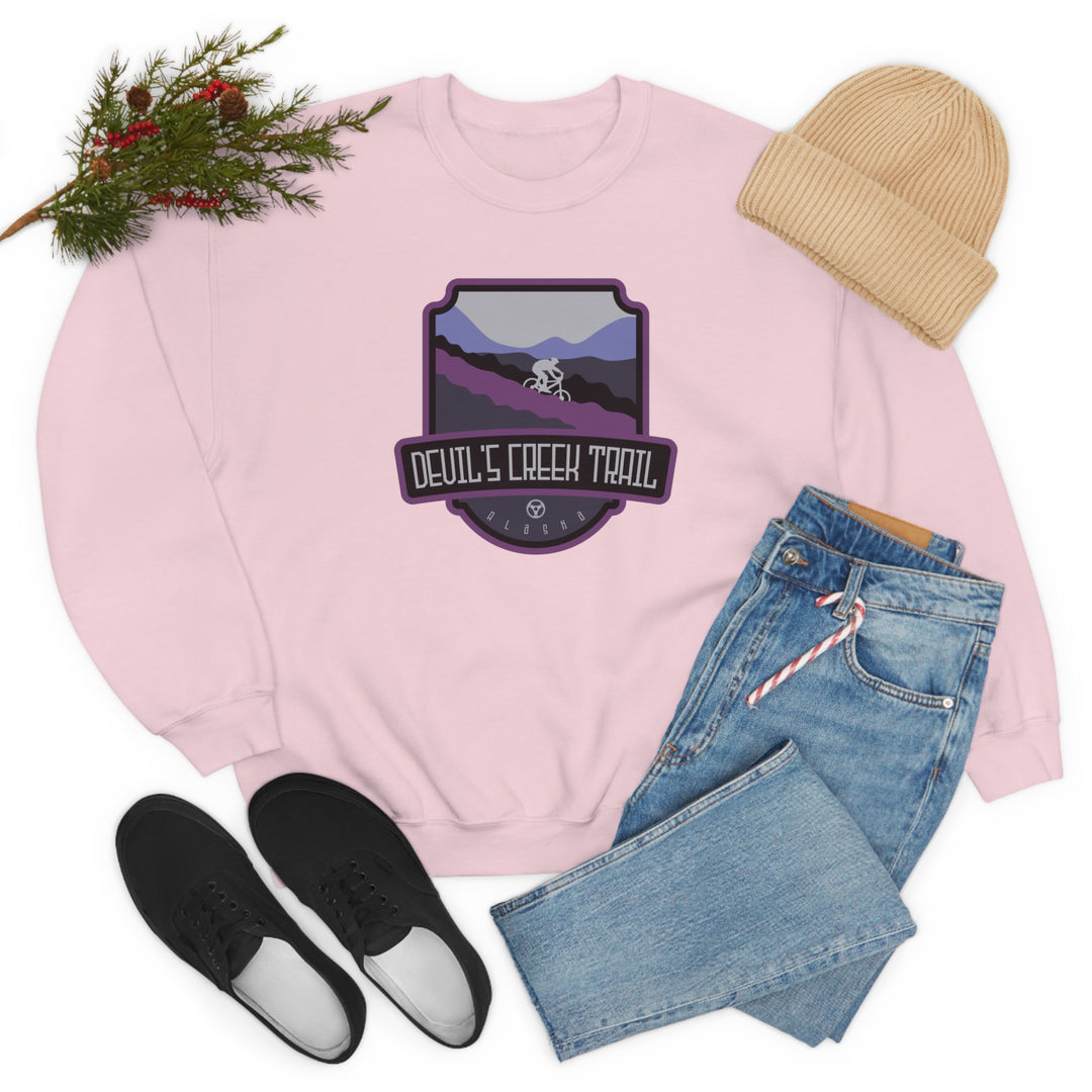 Devil's Creek Trail - Alaska Unisex Heavy Blend Crewneck Sweatshirt