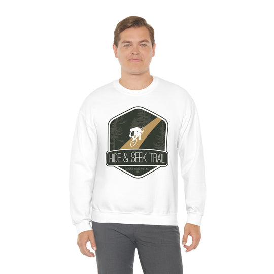 Hide and Seek Trail - Mount Hood Village, Oregon Unisex Heavy Blend Crewneck Sweatshirt