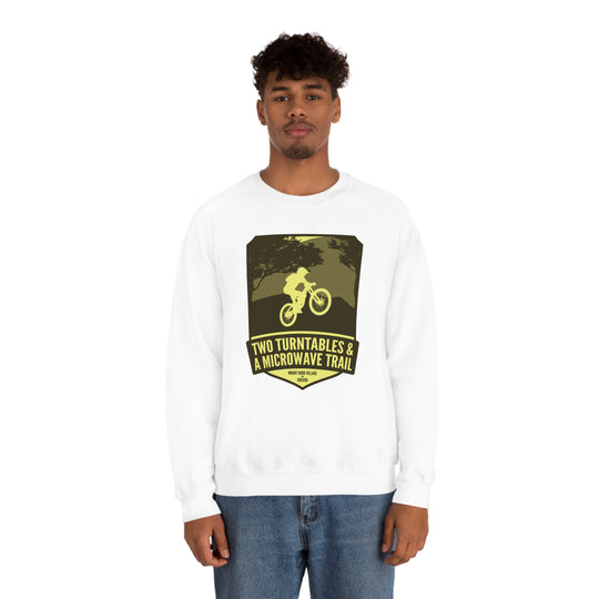 Two Turntables and a Microwave Trail - Mount Hood Village, OR Unisex Heavy Blend Crewneck Sweatshirt