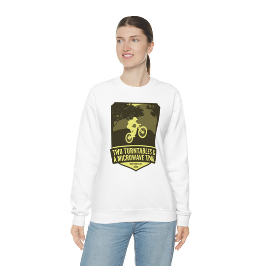 Two Turntables and a Microwave Trail - Mount Hood Village, OR Unisex Heavy Blend Crewneck Sweatshirt