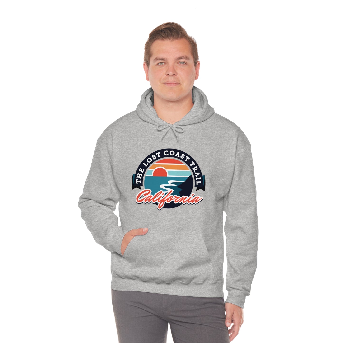 The Lost Coast Trail Unisex Heavy Blend Hoodie Sweatshirt - California, USA hiker gift