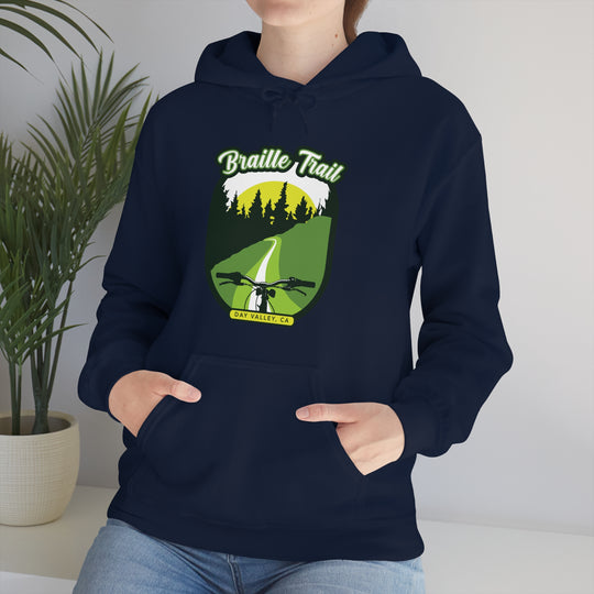 Braille Trail - Day Valley, CA Unisex Heavy Blend Hooded Sweatshirt