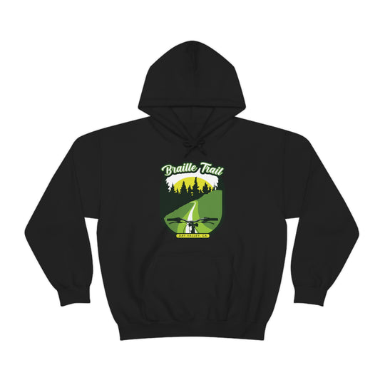 Braille Trail - Day Valley, CA Unisex Heavy Blend Hooded Sweatshirt