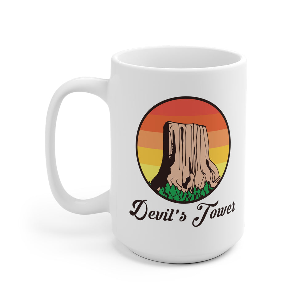 Devils Tower - Wyoming White Ceramic Mug