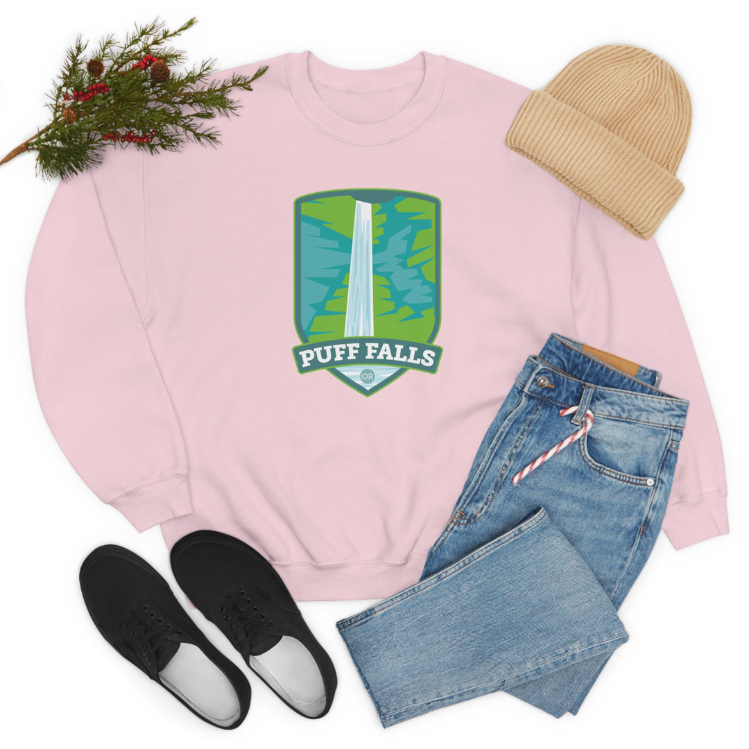 Puff Falls - Oregon Unisex Heavy Blend Crewneck Sweatshirt