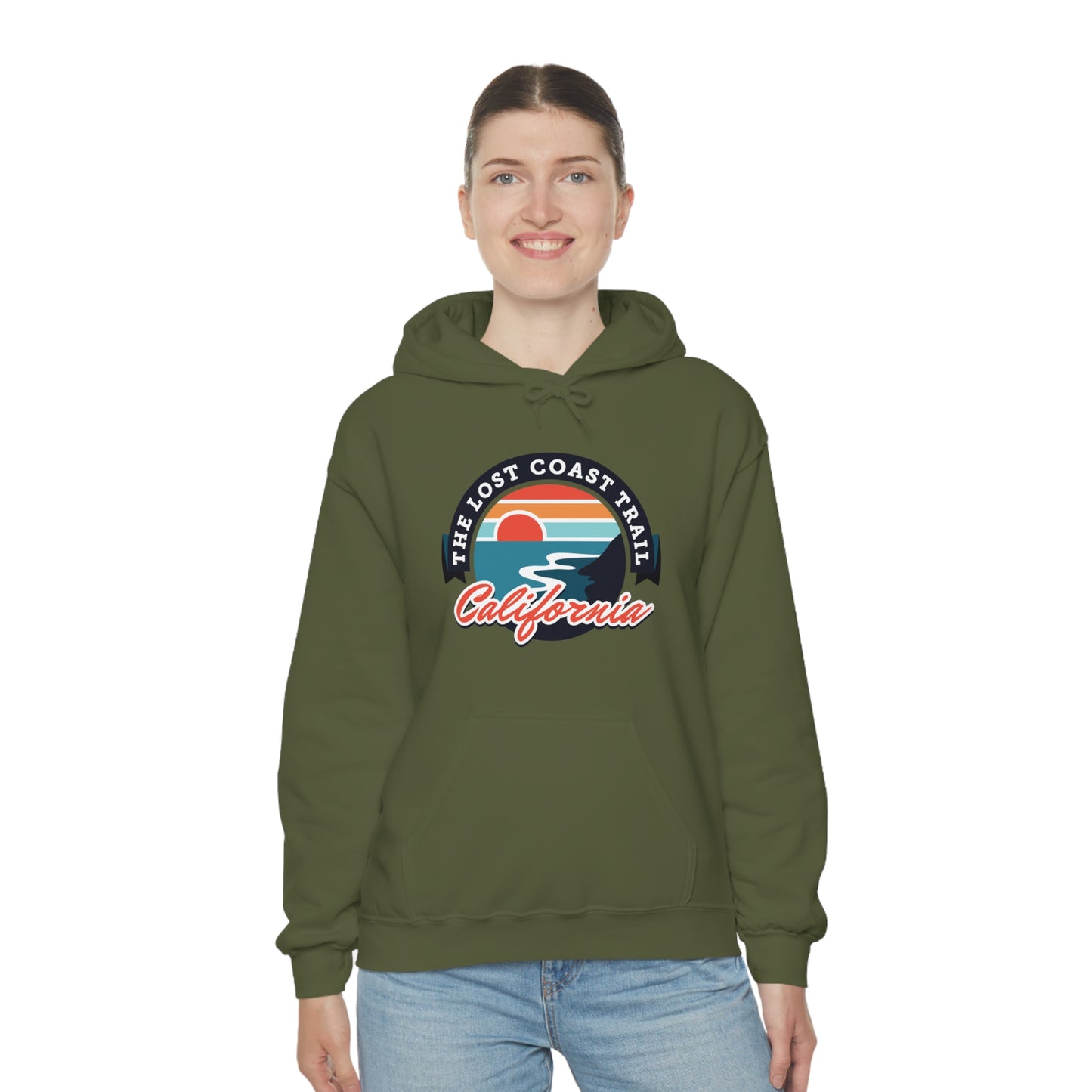 The Lost Coast Trail Unisex Heavy Blend Hoodie Sweatshirt - California, USA hiker gift