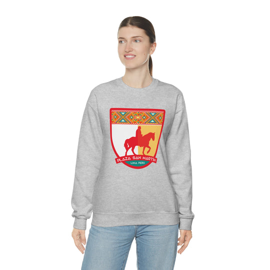 Plaza San Martín - Lima, Peru Unisex Heavy Blend Crewneck Sweatshirt