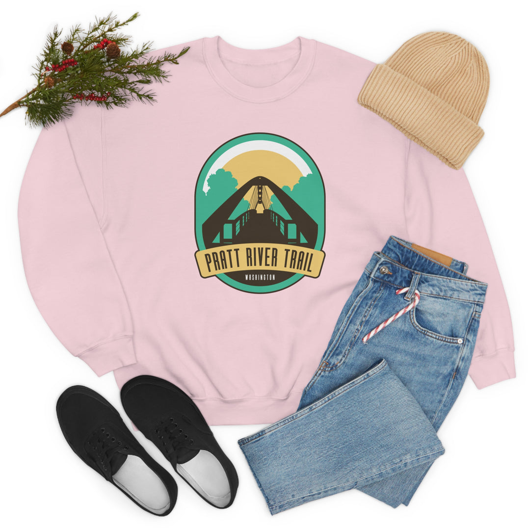 Pratt River Trail - Washington Unisex Heavy Blend Crewneck Sweatshirt