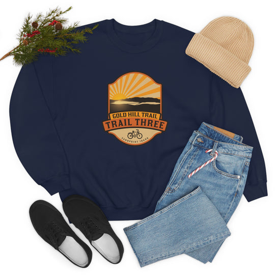 Gold Hill Trail (Trail 3) - Sandpoint, Idaho Unisex Heavy Blend Crewneck Sweatshirt